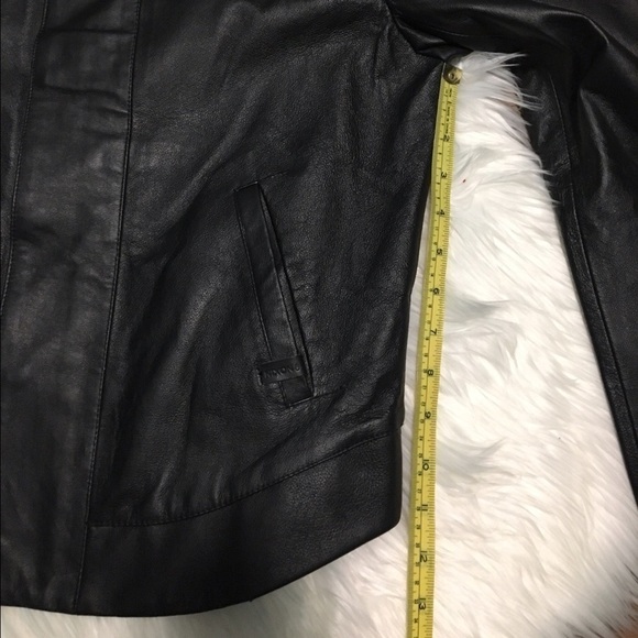 Black Leather Nixon The Ish Jacket - Picture 7 of 8